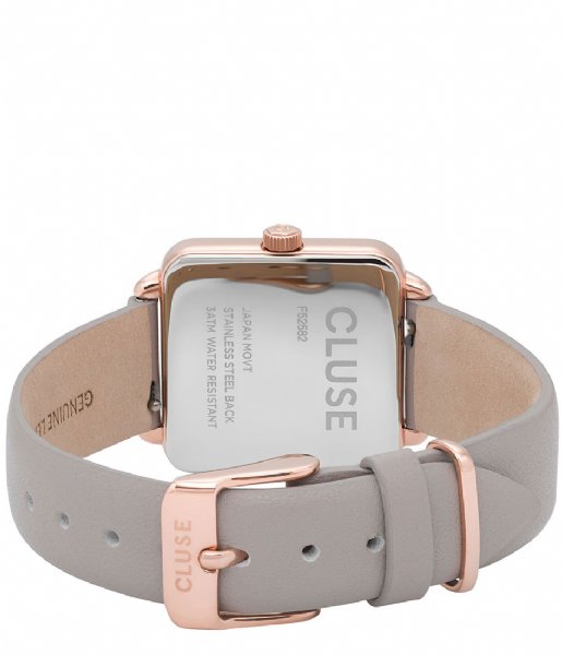 CLUSE Watch La Tetragone Rose Gold Plated White rose gold plated white grey (CL60005)
