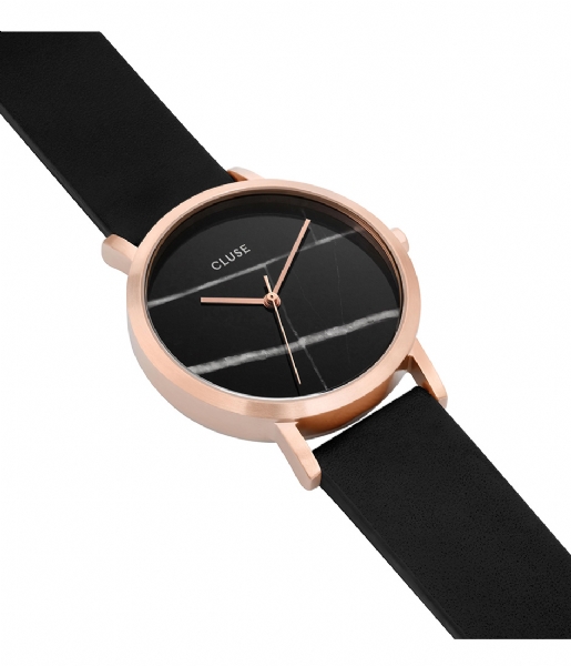 CLUSE Watch La Roche Petite Rose Gold Plated Black Marble rose gold color black marble black (CL40104)