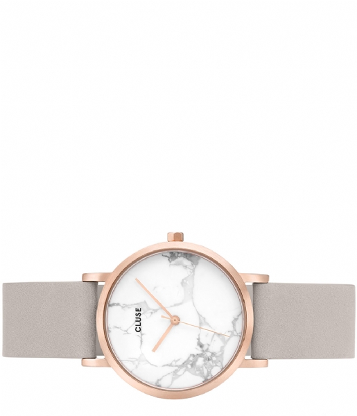 CLUSE Watch La Roche Petite Rose Gold Plated White Marble rose gold plated white marble grey (CL40103)