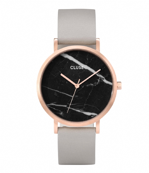 CLUSE Watch La Roche Rose Gold Plated Black Marble black marble grey (CL40006)