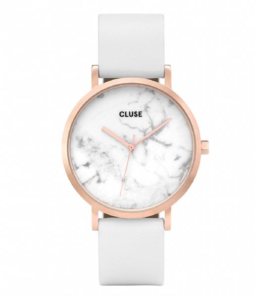CLUSE Watch La Roche Rose Gold Plated White Marble white marble white (CL40010)