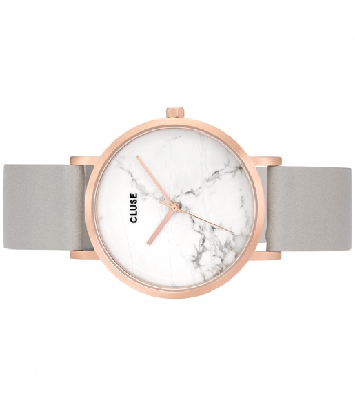 CLUSE Watch La Roche Rose Gold White Marble white marble grey (CL40005)