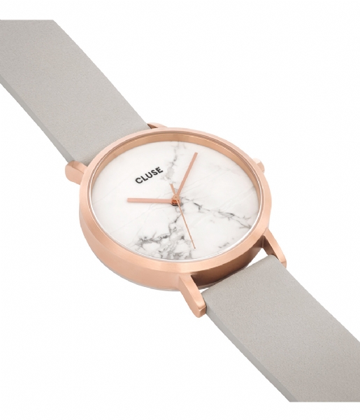 CLUSE Watch La Roche Rose Gold White Marble white marble grey (CL40005)