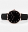 CLUSE Watch Boho Chic Leather Rose Gold Plated Black rose gold plated black black (CW0101201011)