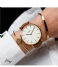 CLUSE Watch Boho Chic Leather Rose Gold Plated White rose gold plated white caramel (CW0101201017)