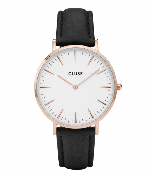 CLUSE Watch Boho Chic Rose Gold Colored White white black (CL18008)