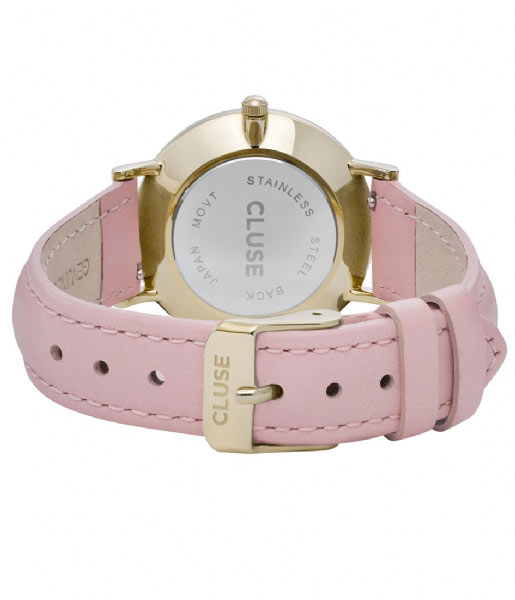 CLUSE Watch Minuit Gold White white pink (CL30020)