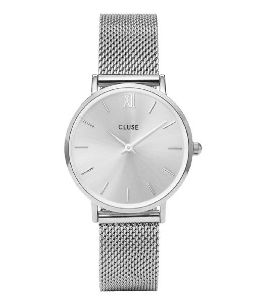 CLUSE Watchstrap Minuit Strap Mesh mesh silver color (CLS345)
