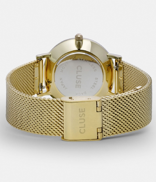 CLUSE Watch Minuit Mesh Gold Plated Black black gold plated (CW0101203017)