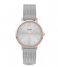 CLUSE Watch Minuit Mesh rose gold plated silver colored (CW0101203004)