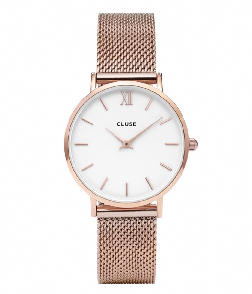 CLUSE Watchstrap Minuit Strap Mesh mesh rose gold plated (CLS347)