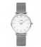 CLUSE Watch Minuit Mesh Silver Colored White silver colored white (CW0101203002)