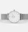 CLUSE Watch Minuit Mesh Silver Colored White silver colored white (CW0101203002)