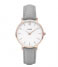 CLUSE Watchstrap Minuit Strap Grey grey & rose gold plated (CLS319)