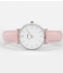 CLUSE Watch Minuit Silver Colored White silver color white pink (CL30005)