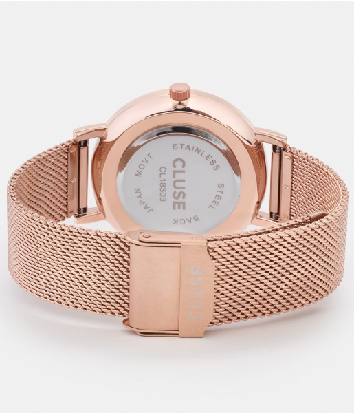 CLUSE Watch Pavane Mesh Rose Gold Plated White rwhite rose gold plated (CW0101202002)