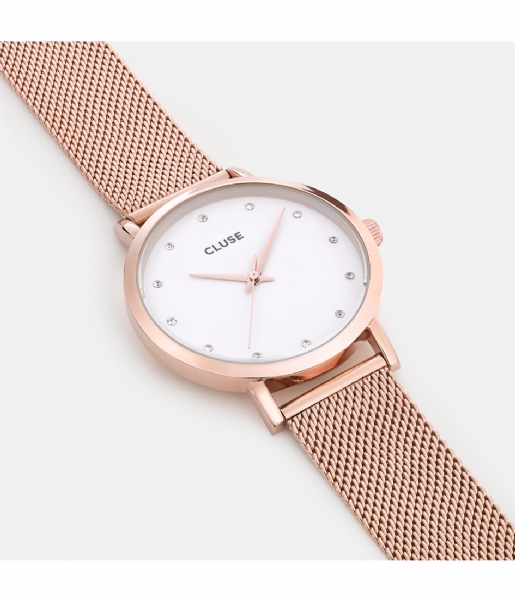 CLUSE Watch Pavane rose gold plated color stones (CL18303)