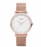 CLUSE Watch Pavane Mesh Rose Gold Plated White rwhite rose gold plated (CW0101202002)
