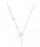 CLUSE Necklace Essentielle Hexagon Charm Lariat Necklace gold plated (CLJ21013)