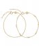 CLUSE Bracelet Essentielle Set Of Two Twisted And Hexagon Chain Bracelet gold plated (CLJ11019)