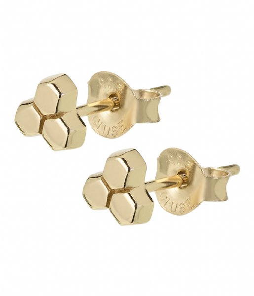 CLUSE Earring Essentielle Three Hexagon Stud Earrings gold plated (CLJ51017)