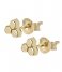 CLUSE Earring Essentielle Three Hexagon Stud Earrings gold plated (CLJ51017)