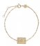 CLUSE Bracelet Force Tropicale Twisted Chain Tag Bracelet gold plated (CLJ11022)