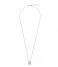 CLUSE Necklace Force Tropicale Twisted Chain Tag Pendant Necklace rose gold plated (CLJ20014)