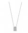 CLUSE Necklace Force Tropicale Twisted Chain Tag Pendant Necklace silver plated (CLJ22014)