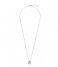 CLUSE Necklace Force Tropicale Twisted Chain Tag Pendant Necklace silver plated (CLJ22014)