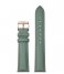 CLUSEStrap 18 mm Leather Rose Gold Plated stone green (CS1408101087)