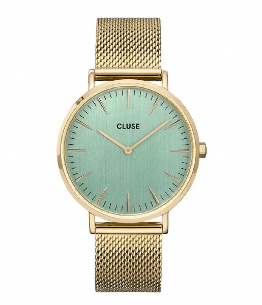 CLUSE Watch Boho Chic Mesh Stone Green gold plated stone green (CW0101201027)