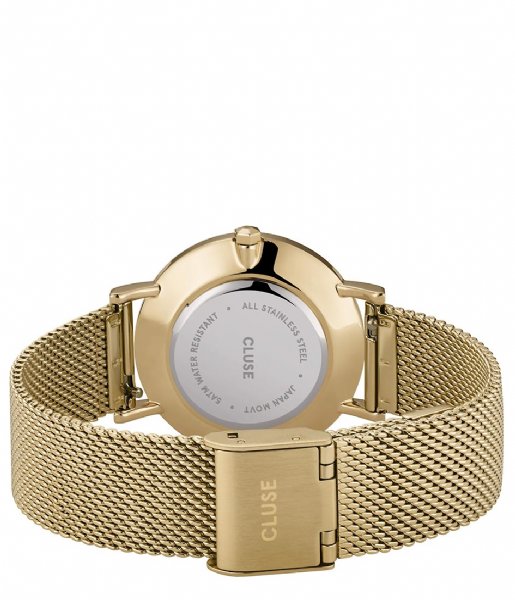 CLUSE Watch Minuit Mesh Gold Plated Stone Green gold plated stone green (CW0101203030)