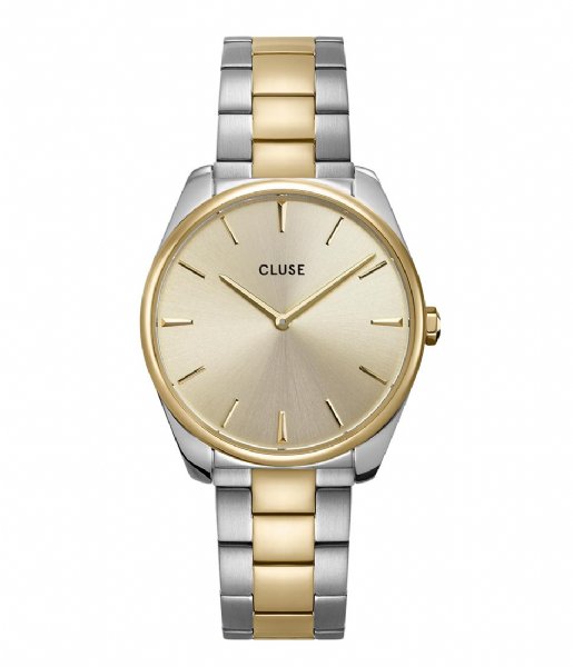 CLUSE Watch Feroce 3 Link Silver Plated Soft Gold Colored silver soft gold (CW0101212004)