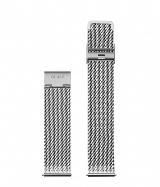 CLUSE Watchstrap Strap Mesh 20 mm Silver colored (CS1401101061)