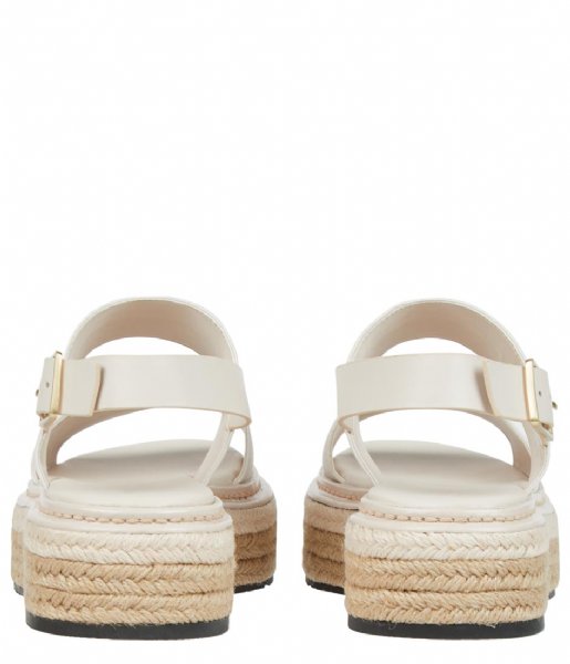 Calvin Klein Sandal Flatform Wedge Heel Crystal Gray (ABH)
