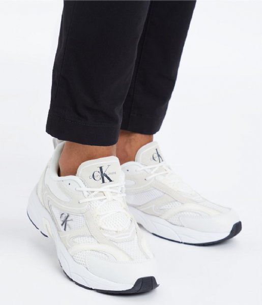 Calvin Klein Sneaker Retro Tennis Oversized Mesh White Creamy White (0K6)