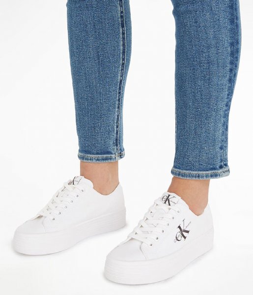 Calvin Klein Sneaker Vulc Flatform Essent White (Ybr)