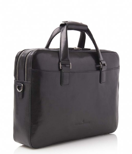 Castelijn & Beerens Laptop Shoulder Bag Gaucho Paul Laptop Bag 15.6 Inch + Tablet Zwart (ZW)