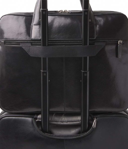 Castelijn & Beerens Laptop Shoulder Bag Gaucho Paul Laptop Bag 15.6 Inch + Tablet Zwart (ZW)