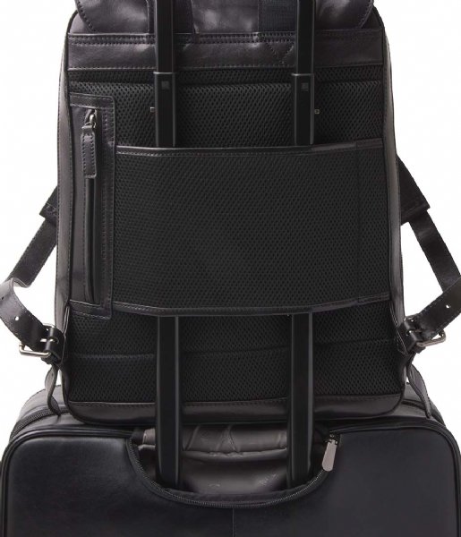 Castelijn & Beerens Laptop Shoulder Bag Gaucho Guus Laptop Backpack 15.6 Inch + Tablet Zwart (ZW)