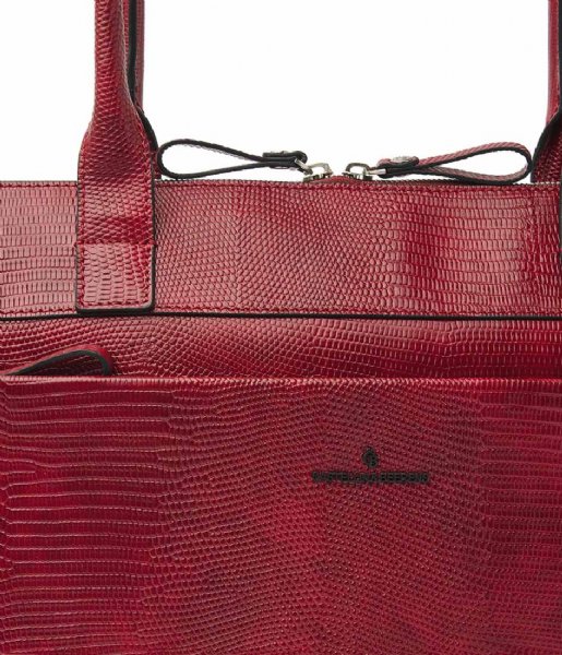 Castelijn & Beerens Laptop Shoulder Bag Donna Vera Shoulderbag 15.6 Inch RFID Red (RO)