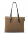 Castelijn & Beerens Laptop Shoulder Bag Veneto Nubuck Shoulderbag 15.6 Inch RFID Taupe (TA)