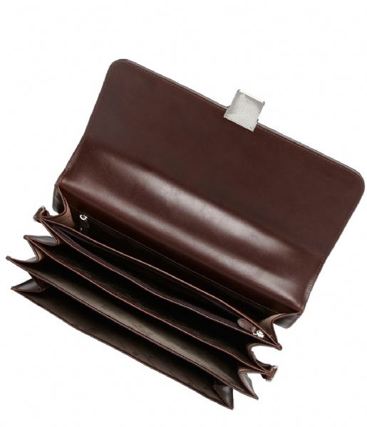Castelijn & Beerens Laptop Shoulder Bag Realtà Laptop Bag 15.4 inch mocca