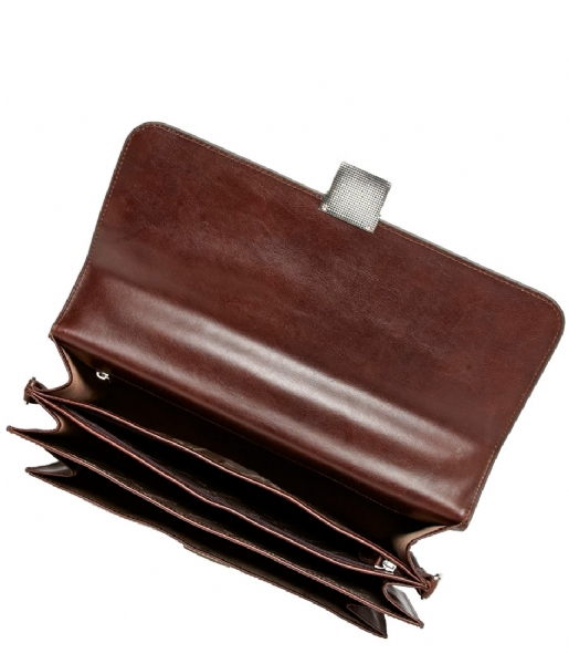 Castelijn & Beerens Laptop Shoulder Bag Realtà Laptop Bag 13.3 inch mocca