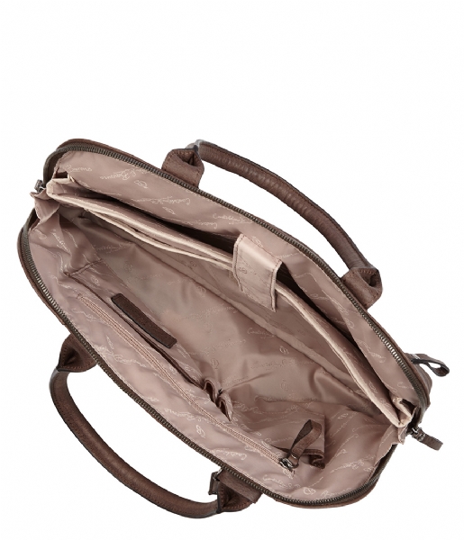 Castelijn & Beerens Laptop Shoulder Bag Carisma Laptop Bag 13.3 inch mocca