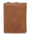 Castelijn & Beerens Trifold wallet Carisma Tri Fold Zip Wallet cognac