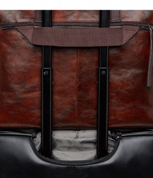Castelijn & Beerens Laptop Shoulder Bag Rien Laptop Shoulder Bag 15.4 Inch cognac