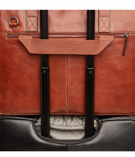Castelijn & Beerens Laptop Shoulder Bag Laptop Ladies Bag 15.6 Inch light brown
