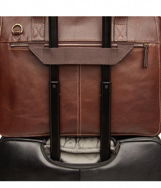 Castelijn & Beerens Laptop Shoulder Bag Laptop Ladies Bag 15.6 Inch mocca